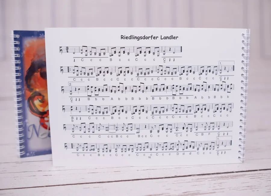 Notenteil Griffschrift